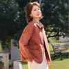 Mid-Aged Women's Spring Casual Floral Lapel Cardigan