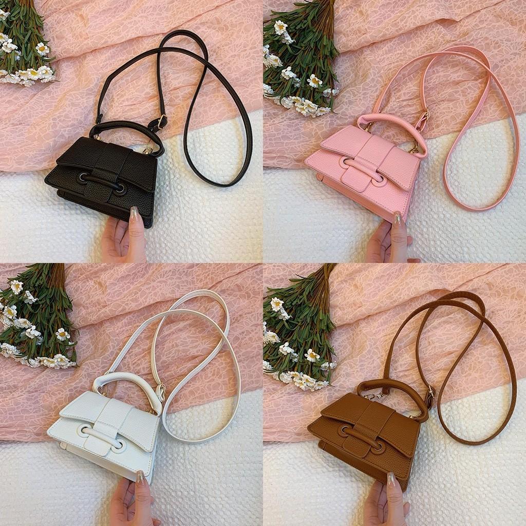Fashionable Korean Style Shoulder Crossbody Bag Premium Pu Leather Square Bag