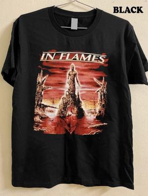 In Flames Colony Heavy Metal Band unisex schwarzes Shirt QT6606