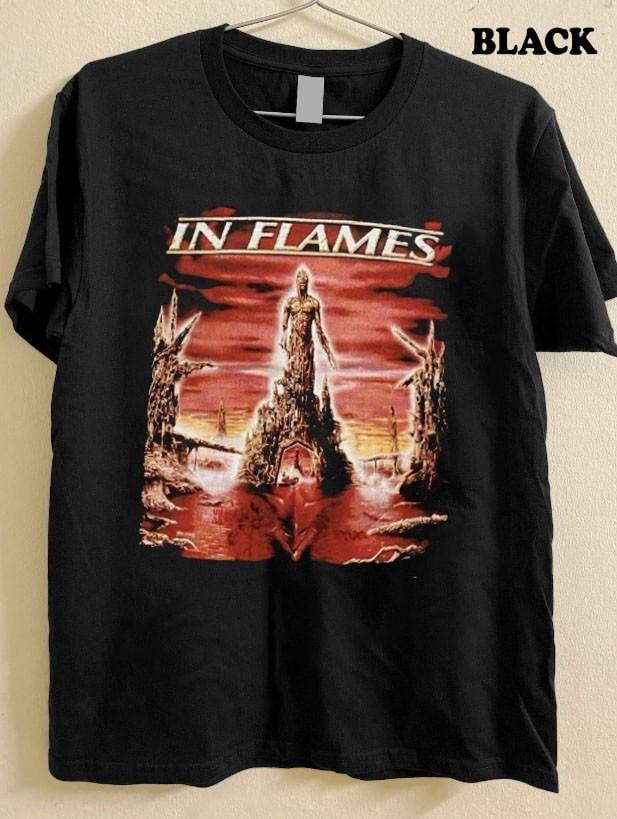 In Flames Colony Heavy Metal Band unisex black shirt QT6606 L