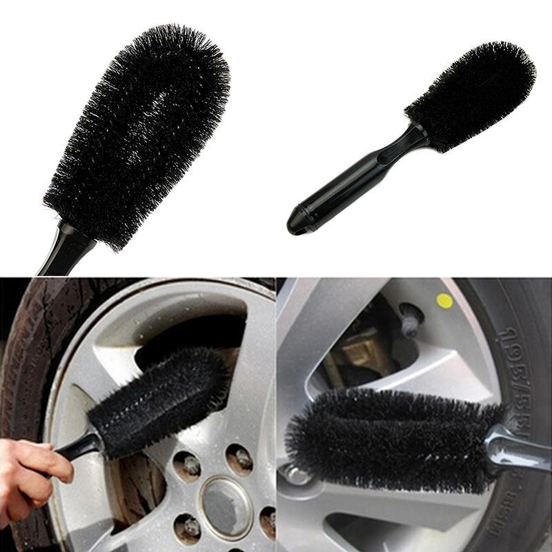 Wheel Tire Rim Scrub Brush Car Truck Motorcycle Bike Washing Cleaning Tool Handy