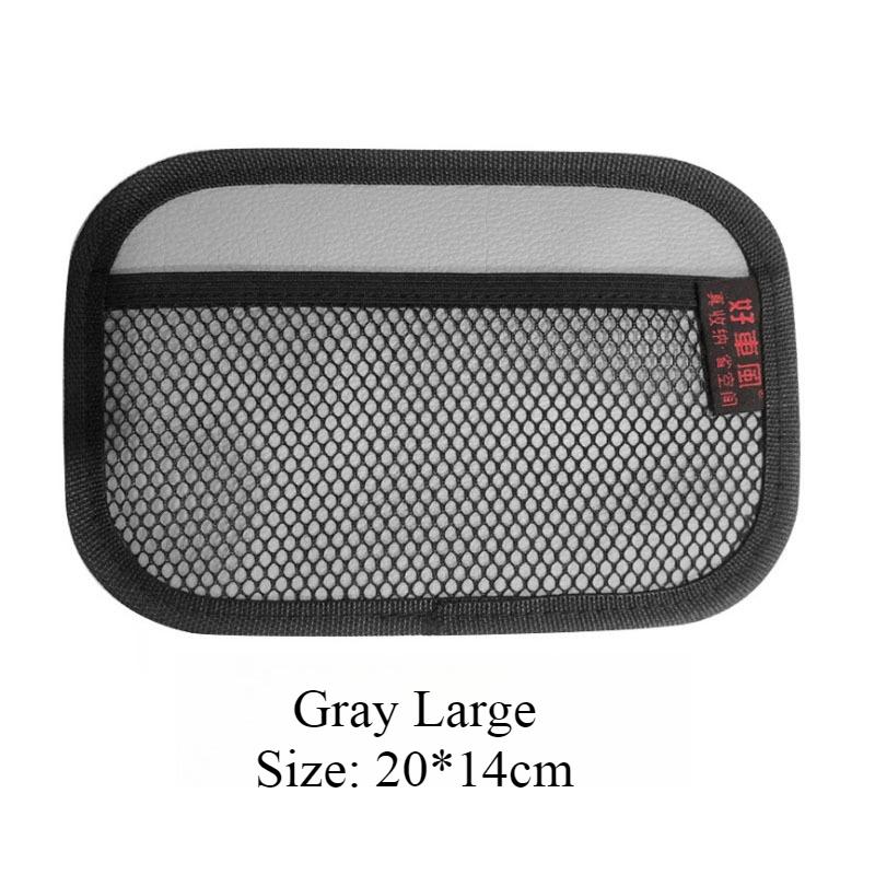 New Multifunctional Car Mobile Phone Storage Net Pocket Sticky Storage Box Car Seat Back Storage Bag Universal