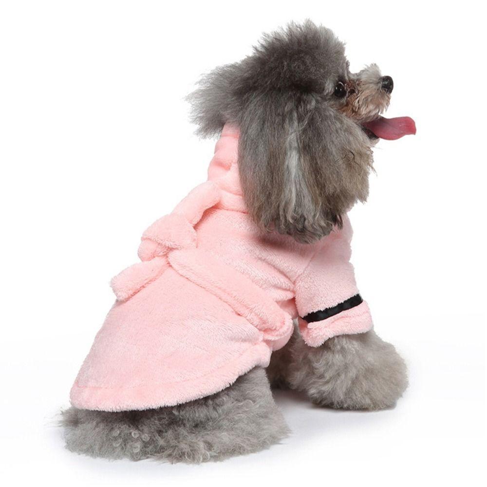 Quick-drying Dog Bathrobe Soft Puppy Robe Cute Pet Pajamas  Cat