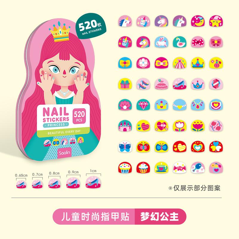 

Детская мода, Набор накладных ногтей, Детское веселое тату, Наклейки для ногтей в железной коробке красный