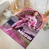 Soccer Star In Pink Jersey Action Design Rug Non-slip Rug Suitable for Living Room and Bedroom Sofas Sofas.