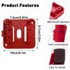 5pcs Battery Holder Battery Dock Mount for Milwaukee M18 18V Battery Storage Wall Mount Battery Base for Work Van Shelf Toolbox