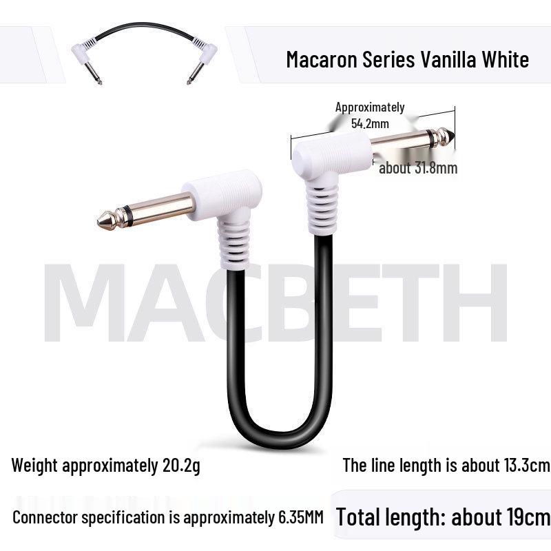 19cm Noise Reduction Effects Pedal Patch Cable - Short Musical Instrument Accessory for Single Pedal Connection