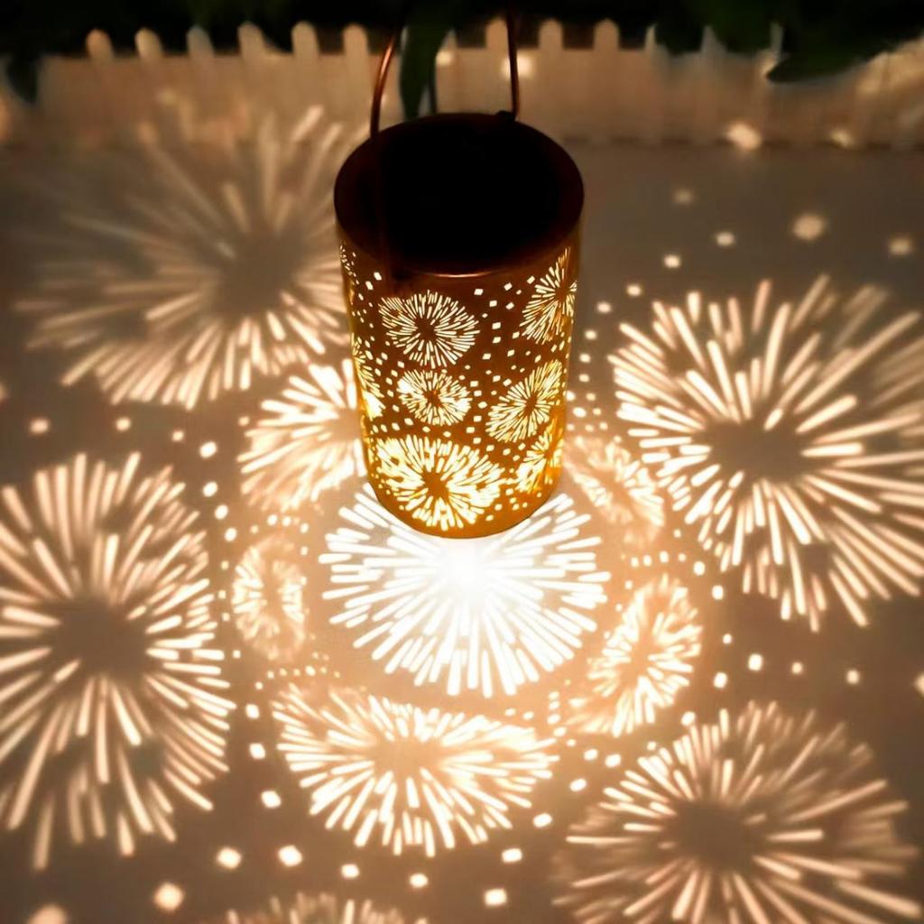 Solar Outdoor Hanging Lights, Dragonfly Hollow Decorative Lights, IP65 Waterproof Courtyard LED Garden Lights, Exquisite Courtyard