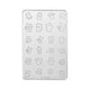 Food Grade Silicone Nail Art Mold With Floral 3D Embossed Design Nail Stamp For Easy DIY Beautiful Creation