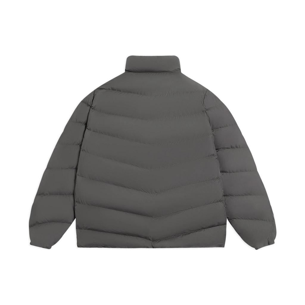Li-Ning Training Series Solid Color Logo Down Jacket Men Outerwear Asphalt-Grey AYMS267-3