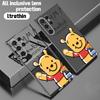 Cute Winnie the Pooh is suitable for Samsung S25Ultra mobile phone case S24F light and thin transparent case s20 + soft anti-drop.