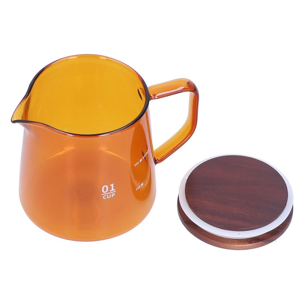 Teetasse Borosilikatglas 300ml 11.9oz Hitzebeständig Haushalt Kaffeetasse Wasserbehälter mit DeckelBraun