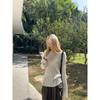Pit Strip Micro-perspective Lazy Sweater Sweater Women, Loose and Thin In Autumn, Hollow Long-sleeved Top Comfortable 6985#