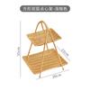 Woven-Style PP Multi-Tier Serving Basket Snacks Fruits Bread Dim Sum Japanese Style Storage Organizer
