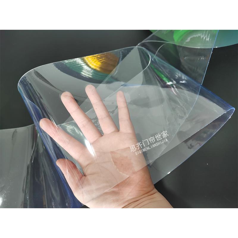 Sliding PVC Transparent Door Curtain: Foldable, Windproof, Dustproof, Soft Push-Pull Partition for Air Conditioning.