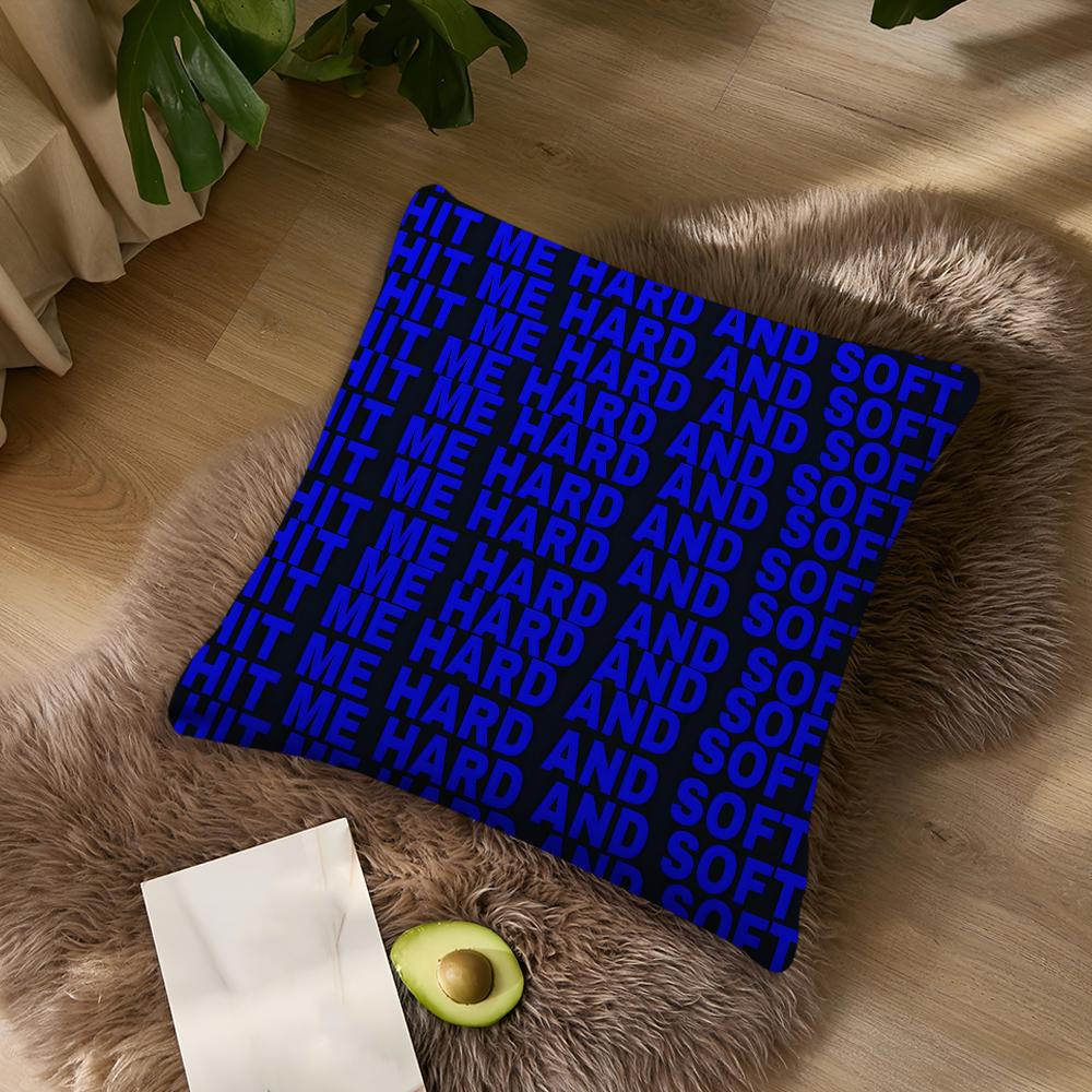 Singer Hit Me Hard And Soft For Bedroom Car Coffee Shop Room Soft B-Billie-Es And Living Room Sofa Decorative Pillow Cover Case