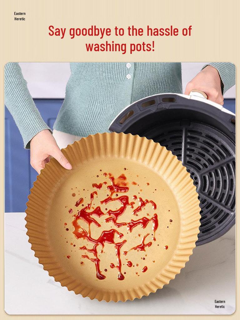 Good Helper Air Fryer Silicone Baking Mat - Oil-Absorbing, Thickened, Multi-Purpose.