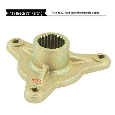 Flangia Mozzo Ruota a 3 Fori, 23 Denti, per ATV 50-110CC, Go-Kart, Motocicletta