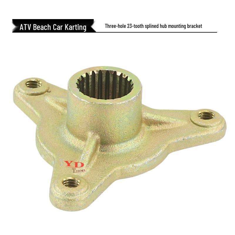 Flangia Mozzo Ruota a 3 Fori, 23 Denti, per ATV 50-110CC, Go-Kart, Motocicletta