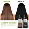 Herbal Hair Dye Shampoo for Grey Coverage - Natural & Fast-Acting Formula for UK Users