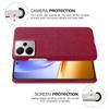 For Realme 14 5G Phone Case Cloth Texture Anti-Scratch Protective PC Back Cover
