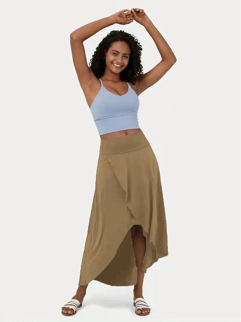 Chic Summer Women's Irregular Drape A-line Long Skirt - European & American Fashion