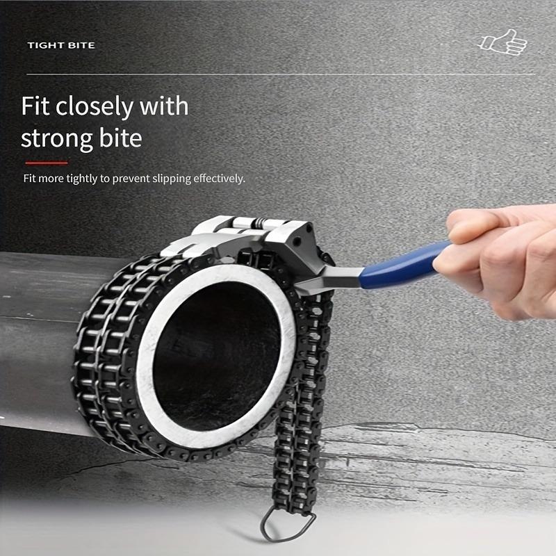 Cheie reglabilă tip lanț pentru filtru de ulei de motor - Instrument anti-alunecare pentru demontare și asamblare ușoară, Grilă de ulei, Universal