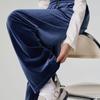 Spring Women's Retro Velvet Wide-Leg Pants - Loose, Casual, High-End, 400g