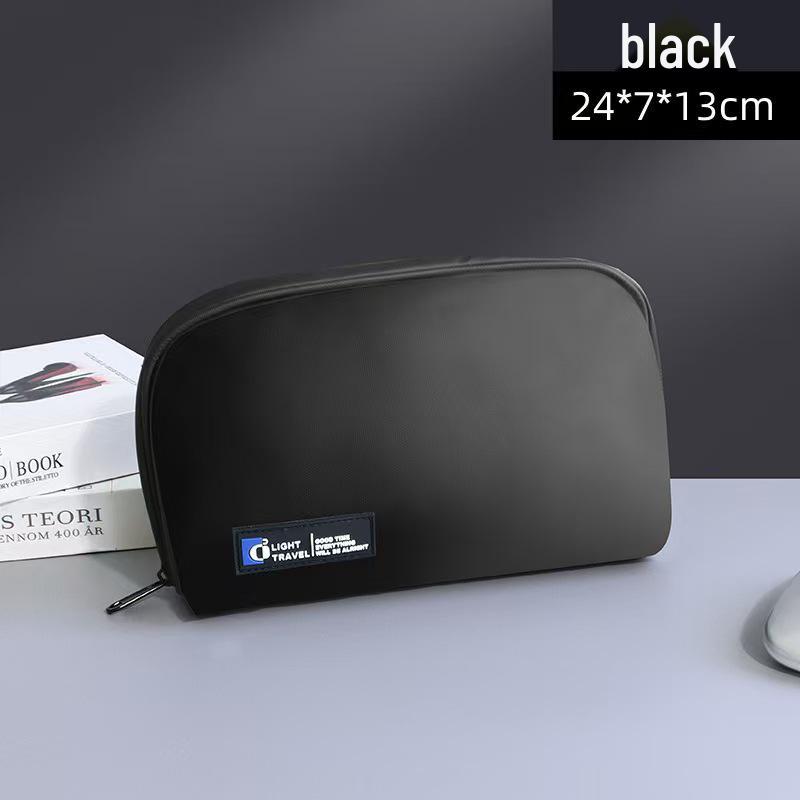 

Multifunctional Digital Storage Bag for USB Drives, Cables, and Accessories - Portable Makeup Bag for Men and Women 24*7*13 чёрный