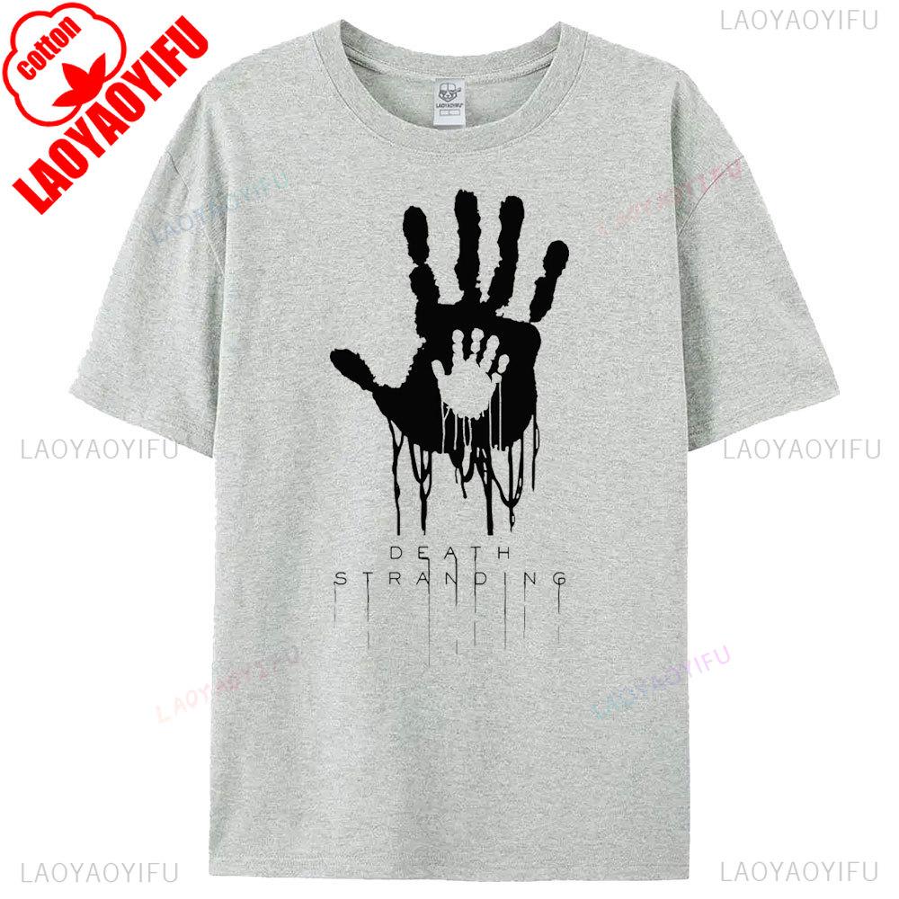 Death Stranding Theme Series Printed Tshirt Original Design Hot Sale Tops Game Lover Men Women Fashion Crewneck Cotton Tee