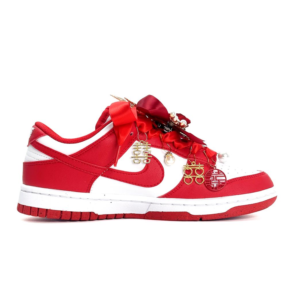 Nike Dunk Auspicious Dragon And Phoenix Low top Skateboard Shoes Unisex Red DD1873-116(Team1121-)