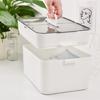 Plastic Storage Box 2 Tier Compartment Multifunctional Makeup Cosmetic Tolietry