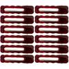 Alloy Encore Red Hair Clip Women's New Irregular Forehead Broken Hair Duckbill Clip Hair Accessories