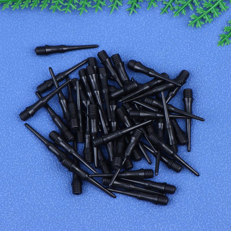 Replaceable Soft Plastic Dart Tips  Stubby Points Set with Durable Shafts for Darts Bar Practice