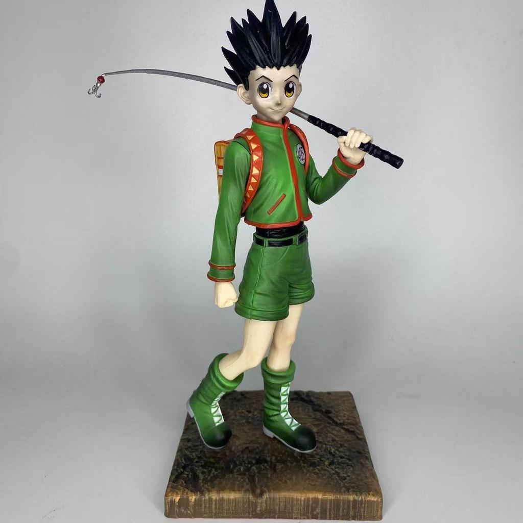 27cm Hunter Hunter Killua Zoldyck Anime Figur Herzensdieb & Gon Freecss Actionfiguren Schreibtischmodell Ornament Statue Spielzeug Geschenk