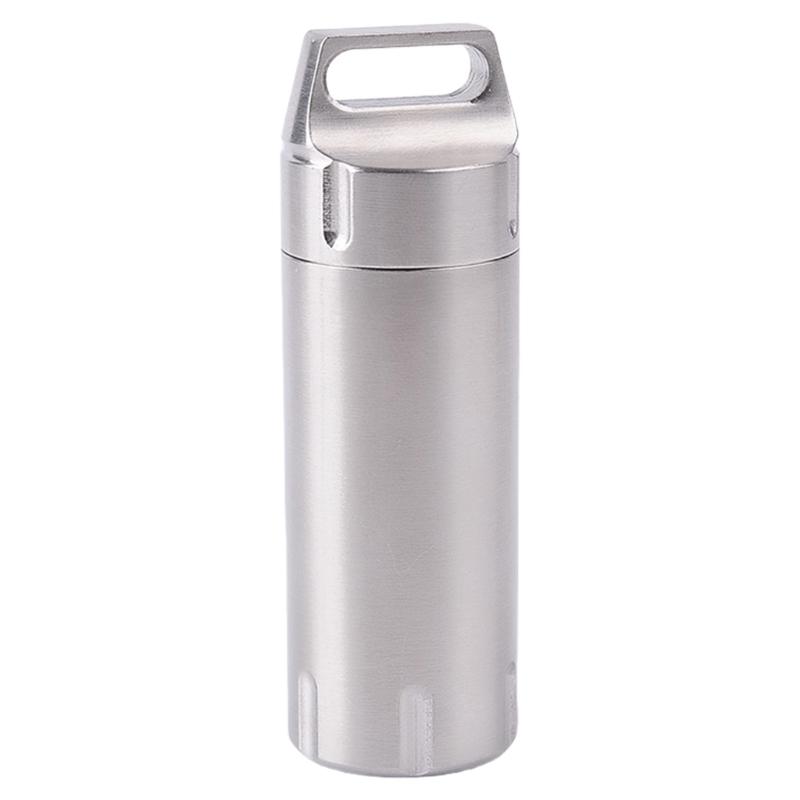 Outdoor Waterproofed Survival Storage Organizers Durability Stainless Steel Jar for Camping and Hiking 1