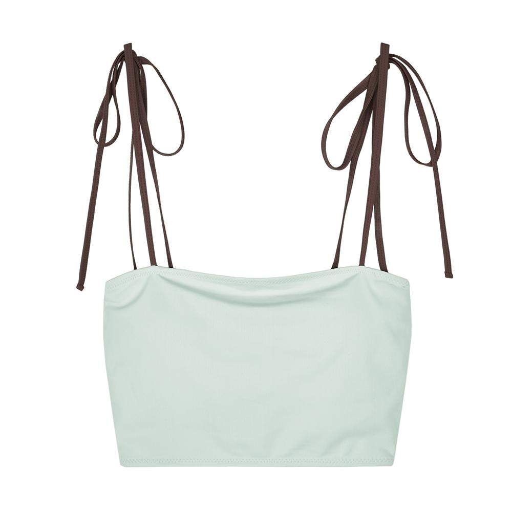 NAKED SURF CLUB Color Block Bra Top (Mint)