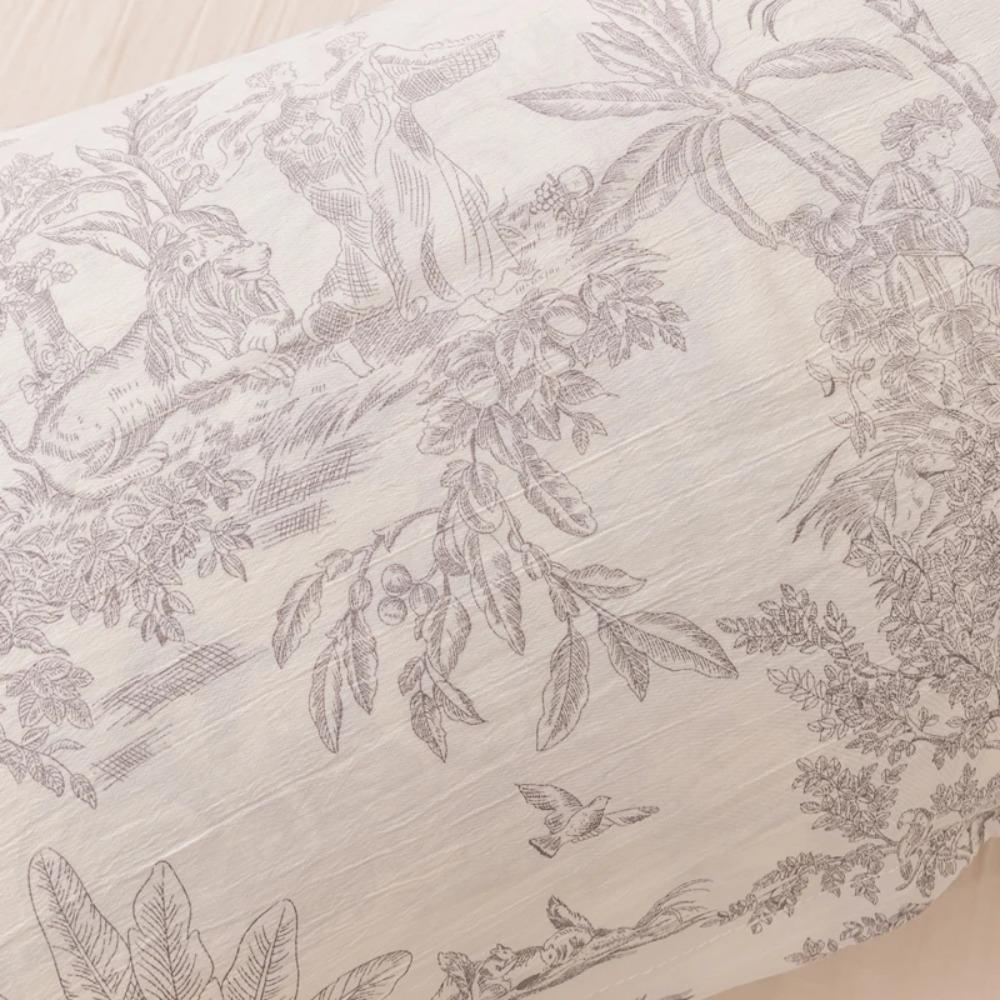 Skin-friendly Flower Couple Pillowcase Rectangular Pillowslip Household Pillow Cover Bedroom
