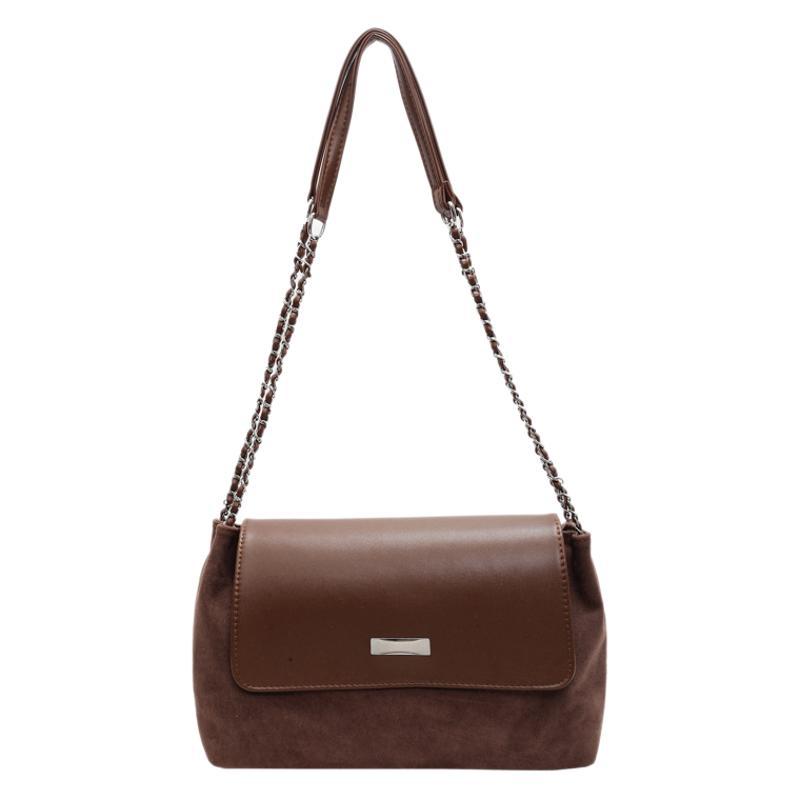 Retro fashion commuter versatile chain underarm bag women's 2025 new simple large-capacity shoulder bag messenger bag