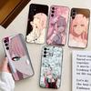 Lovely Zero Two 02 Hot Anime Phone Case For Samsung S25,S24,S21,S22,S23,S30,Ultra,S20,Plus,Fe,Lite,Note,10,Black Cover