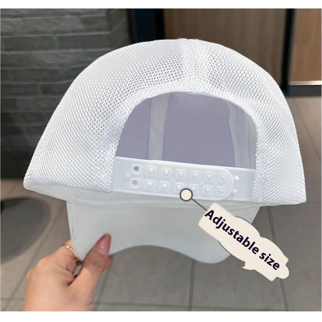 Sunscreen Hat Women's Summer Hat Sweet Flower Embroidery Women's Baseball Cap Summer Thin Sunshade Cap