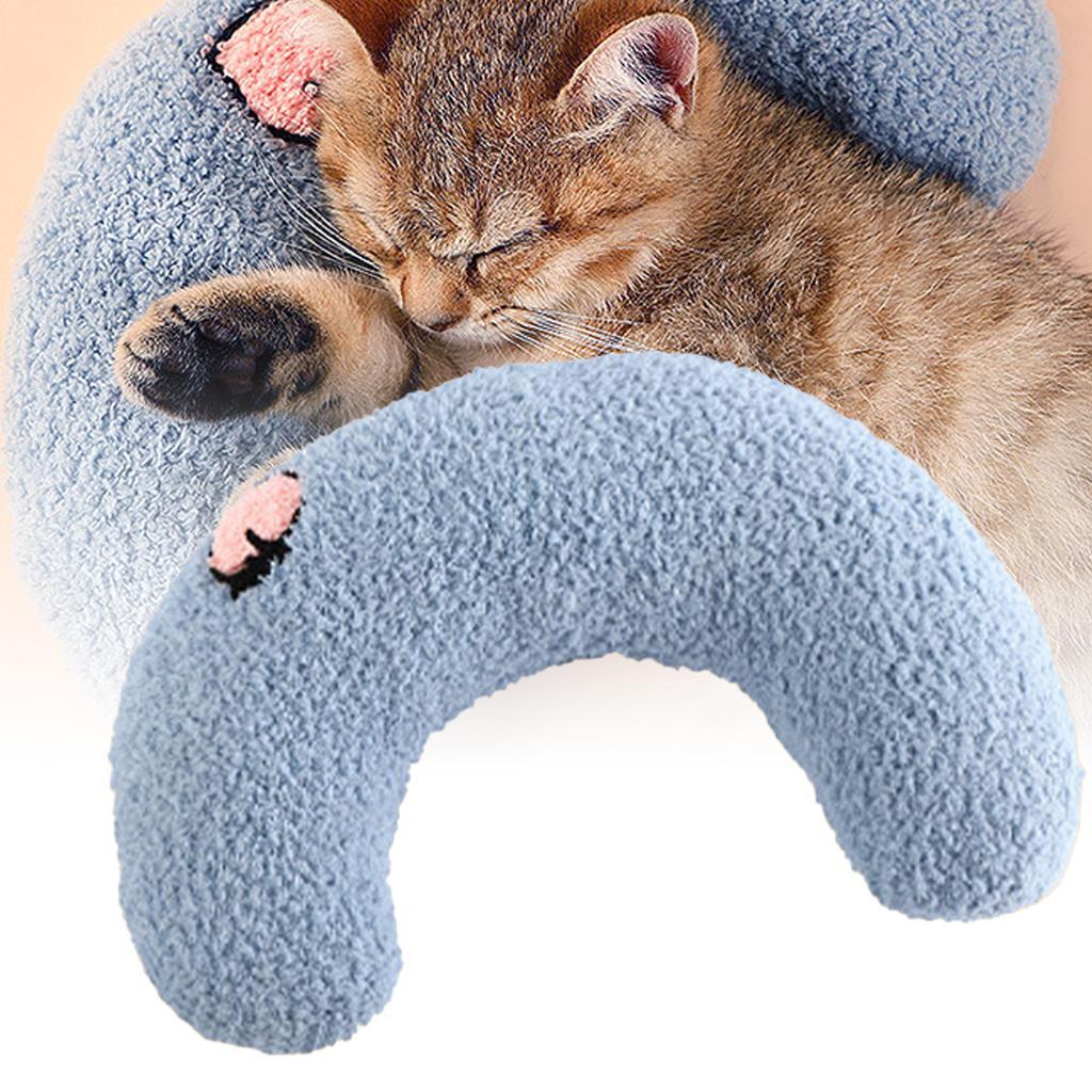 Hundehalskissen Multifunktional Weich Bequem Sicher U-förmiges Haustierkissen für Haustierhalswirbel Schlafen Verbessern