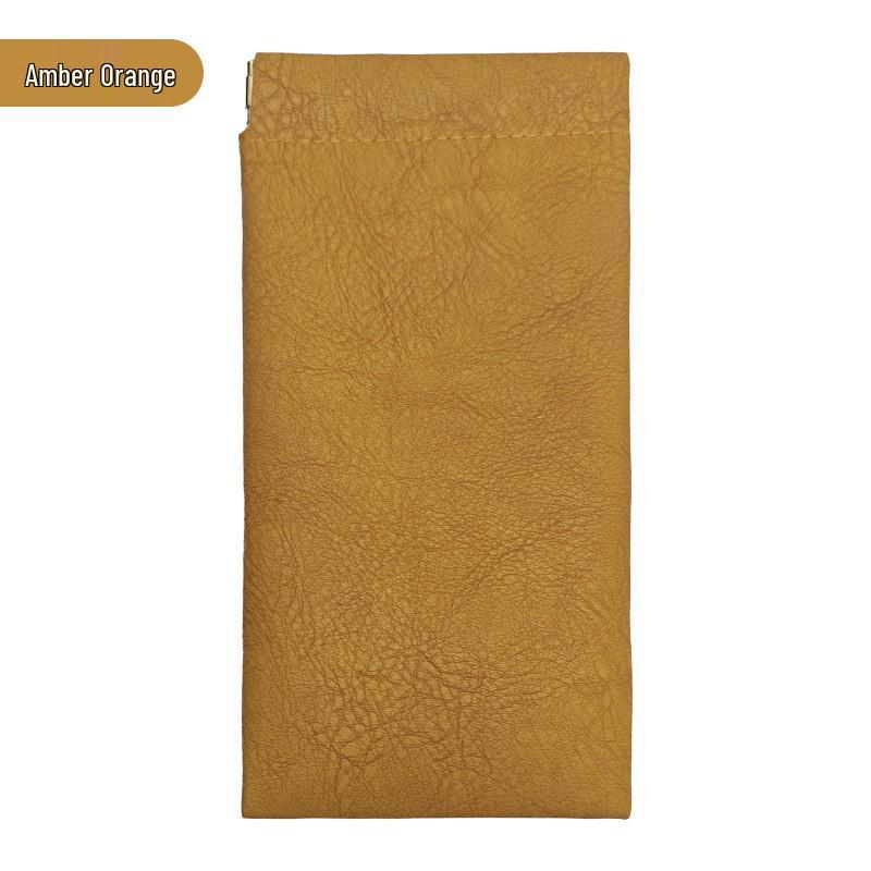 Foldable Eyewear Box & Accessories Set: Sunglasses Case, Round Storage Bag, Lens Cloth, Leather Pouch