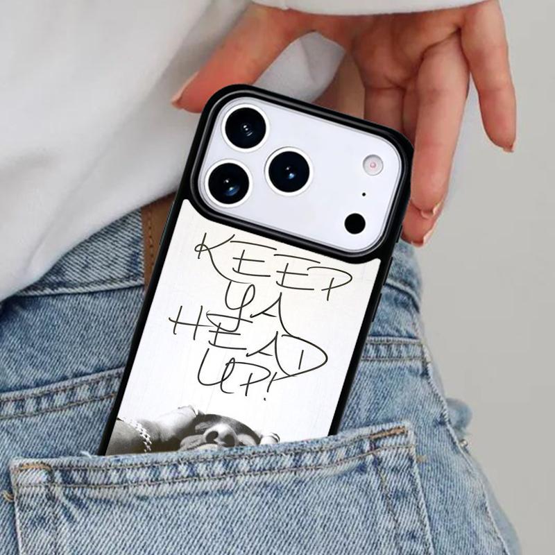 2pac Tupac Crown 2 Pac Phone Case for iPhone 16e 15 14 13 12 17 Pro Max Plus Air 17pro Cover Coque