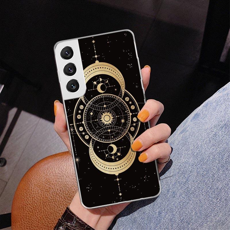 Moon Mystery Totem Witche Phone Case For Samsung Galaxy S24 S25 Edge S26 Ultra S23 S22 S21 Plus S20 FE + Personalized Print Cove