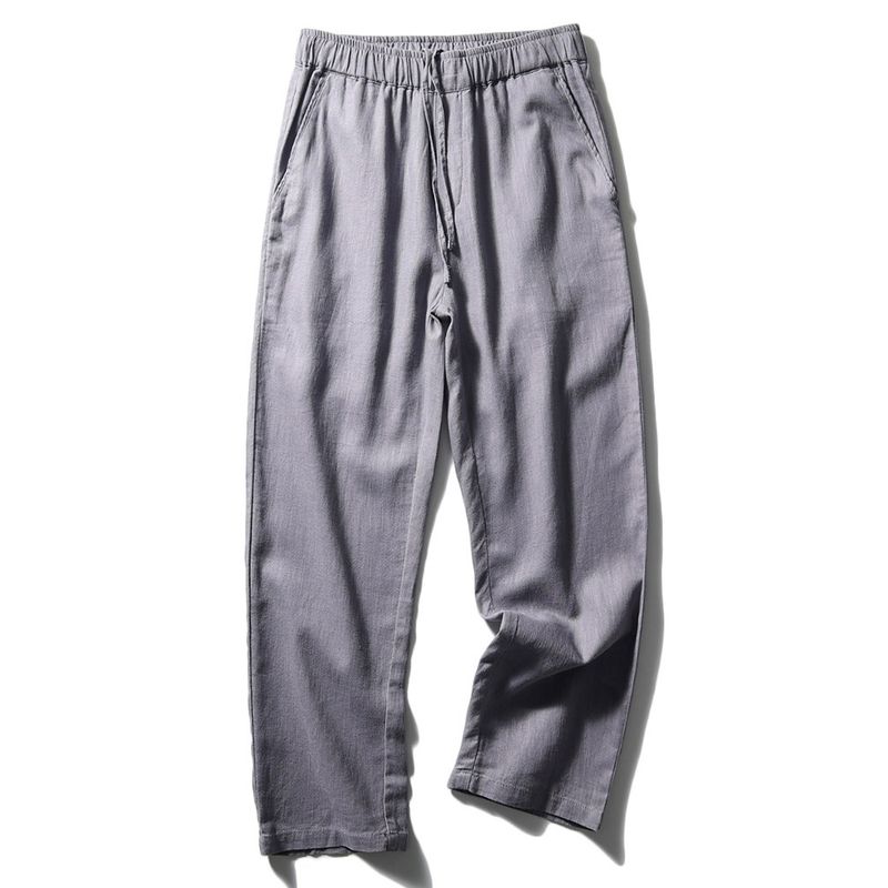 Summer Thin Loose Japanese Style Straight-leg Linen Pants