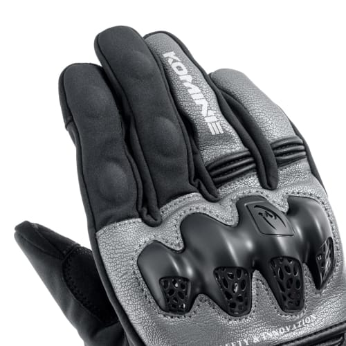 Komine GK-855 Protective Windproof Warm Gloves for Motorcycles HG Gunmetal XL