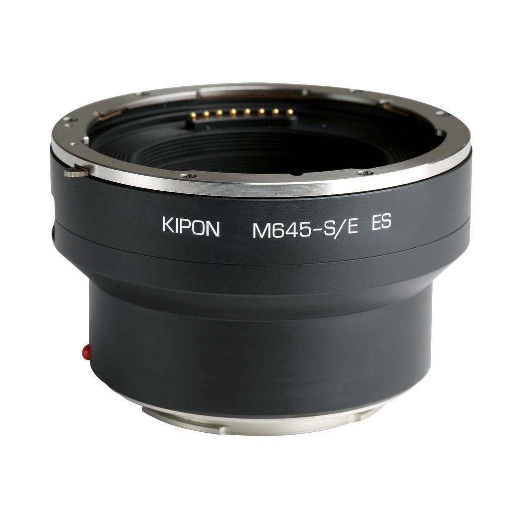 KIPON ES Mount Adapter Compatible Mamiya 645 One or Schneider Compatible SONY E Mount Electronic Adapter That Allows Aperture To Be Controlled by the