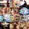 5D DIY Diamant Malerei Tier und Frauen Runde Diamant Mosaik Landschaft Diamant Stickerei Kreuzstich Home Home Decor