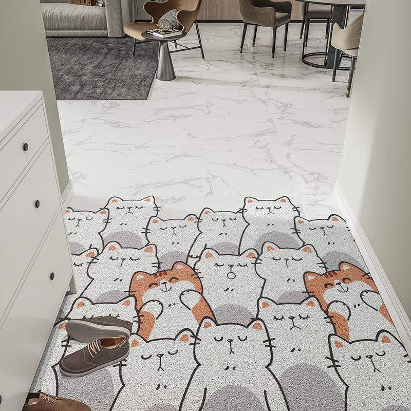 

Дверной проволочный кольцевой коврик для ног ПВХ можно резать коврик придверный коврик для пола прихожая дом крыльцо ковер придверный коврик грязеустойчивый 80*140cm